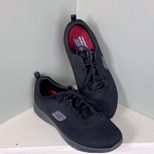 Women’s Skechers Work slip cooled memory foam Wide Sneakers restaurant shoes